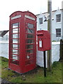 NG1550 : Lower Milovaig: postbox № IV55 58 and phone by Chris Downer