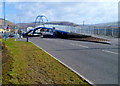 Victoria Road footbridge viewed from the west, Port Talbot