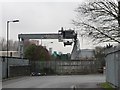 ST6073 : Travelling crane at the waste management depot by Christine Johnstone
