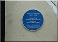 Recently unveiled blue plaque in Campbell Road