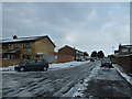 Looking from Monxton Green towards Burley Close