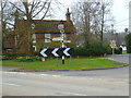 Junction with signpost in Headbourne Worthy