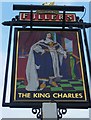 Sign at "The King Charles" PH at Kings Worthy