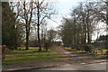 Farm track next to the school in Kirmington