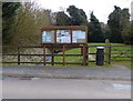 Notice board for Kibworth Harcourt Borough Council