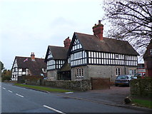 SP1259 : Half Timbered Houses Great Alne by Nigel Mykura