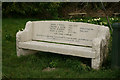 Bench at East Burton, Dorset