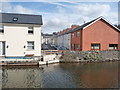 View to Charles Street, Brecon from the Mon. & Brec. canal