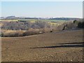 Farmland and woodland north of Farnley Gate