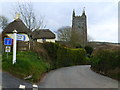 South Milton Church and nearby road junction