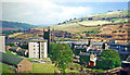 Across Sowerby Bridge (town and Christ Church), down Calder Valley, 1966