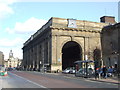 NZ2463 : Newcastle station entrance by Malc McDonald