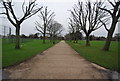 Footpath across Enfield Playing Fields