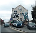 Tal-y-bont - mural celebrating Welsh Nationalism