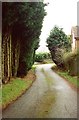 Public footpath running over a private road, Spennells, Kidderminster