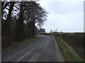 Minor road heading north towards Moreton Morrell