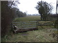 Blocked field entrance, Morrell Farm