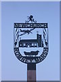 Close up of Newchurch village sign