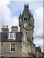 Clock tower, Stewarts Hall, Huntly