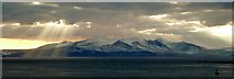 NR9941 : Arran's Northern Mountains from Ardrossan Harbour by Rob Farrow