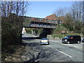 Disused railway bridge over Rose Green Road