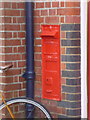 Wareham: disused postbox in the station wall