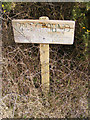TM4669 : Raceground Cottage sign by Geographer