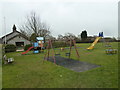 Play area between  the village hall and the church centre