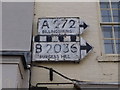 TQ3024 : Pre-Worboys direction signs, Cuckfield High Street by David Howard