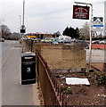 An Access credit card sign in The Roman Lodge car park, Caerleon