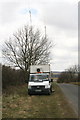 Seismic survey vehicle at the 76m spot height