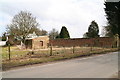 Old wall with gate by Beelsby House