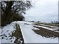 SJ3306 : Fieldside path back up onto Aston Hill by Richard Law