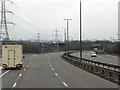 Southbound M5 , passing Junction 3