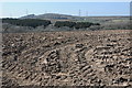 Ploughed field near Llangynog