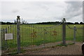 Gated entrance to Haverfordwest racecourse