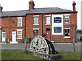 SK4558 : Hilcote - mining memorial and Hilcote Arms by Dave Bevis
