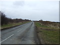 Minor road heading north towards Broomhill