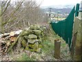 Ripponden Footpath 73 alongside a sewage works