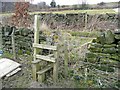 Stile at north end of Ripponden Footpath 73