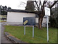 Notices at the entrance to Danygraig Cemetery, Risca