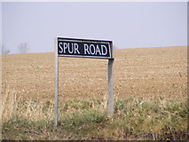 TG0906 : Spur Road sign by Geographer