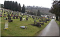 ST2390 : Hillside, Danygraig Cemetery, Risca by Jaggery