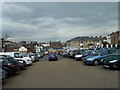 Looking north in the Co-op car park