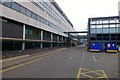 Looking along the side of the Cotes Building