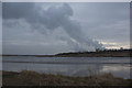 SJ5786 : River Mersey with the plume from Fiddler's Ferry by Ian Greig