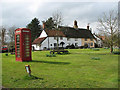 Cottages by the village green, Homersfield