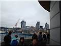 View of the Gherkin and buildings in Liverpool Street from Tower Bridge #3