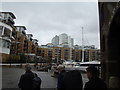 View of the News International building from St Katharine Dock