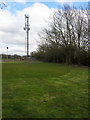 Phone mast by the rugby club